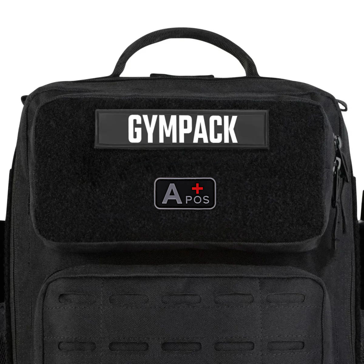 Parche Tipo Sangre (A+, B+, AB+, O+, A-, B-, AB-, O-) Negro / Gris