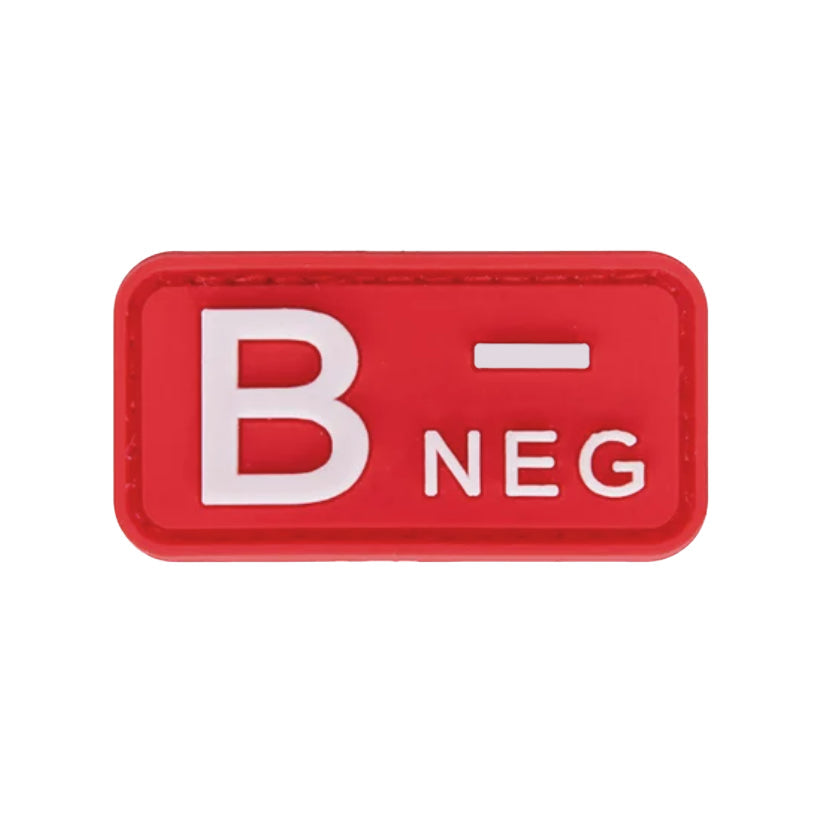Parche Tipo Sangre (A+, B+, AB+, O+, A-, B-, AB-, O-) Rojo
