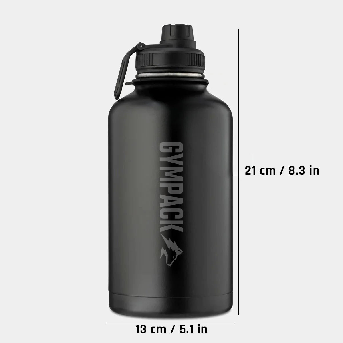 Botella Térmica Premium Gympack 2000ml - Personalizada Nombre