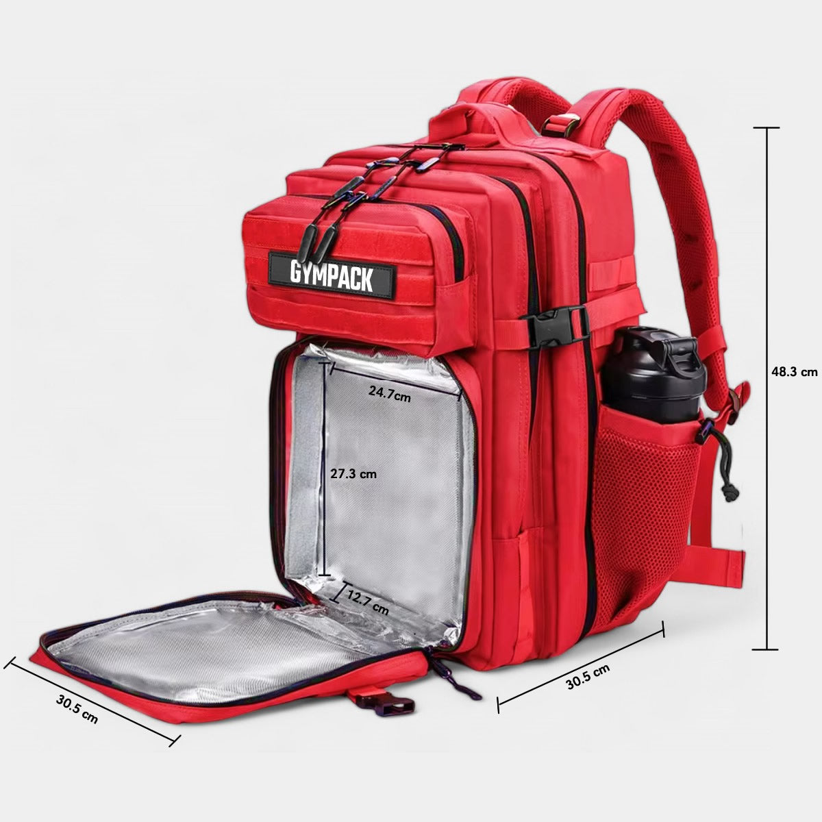 Mochila Térmica Gympack 50L Roja