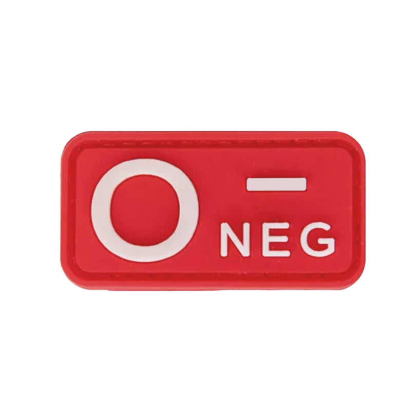 Parche Tipo Sangre (A+, B+, AB+, O+, A-, B-, AB-, O-) Rojo