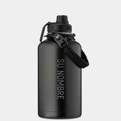 Botella Térmica Premium Gympack 2000ml - Personalizada Nombre