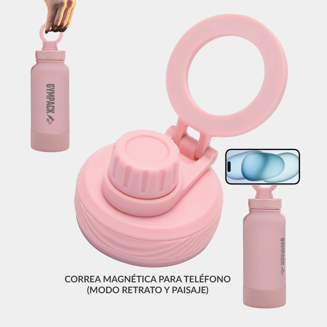 Botella Térmica Magsafe Gympack 1200ml Rosa