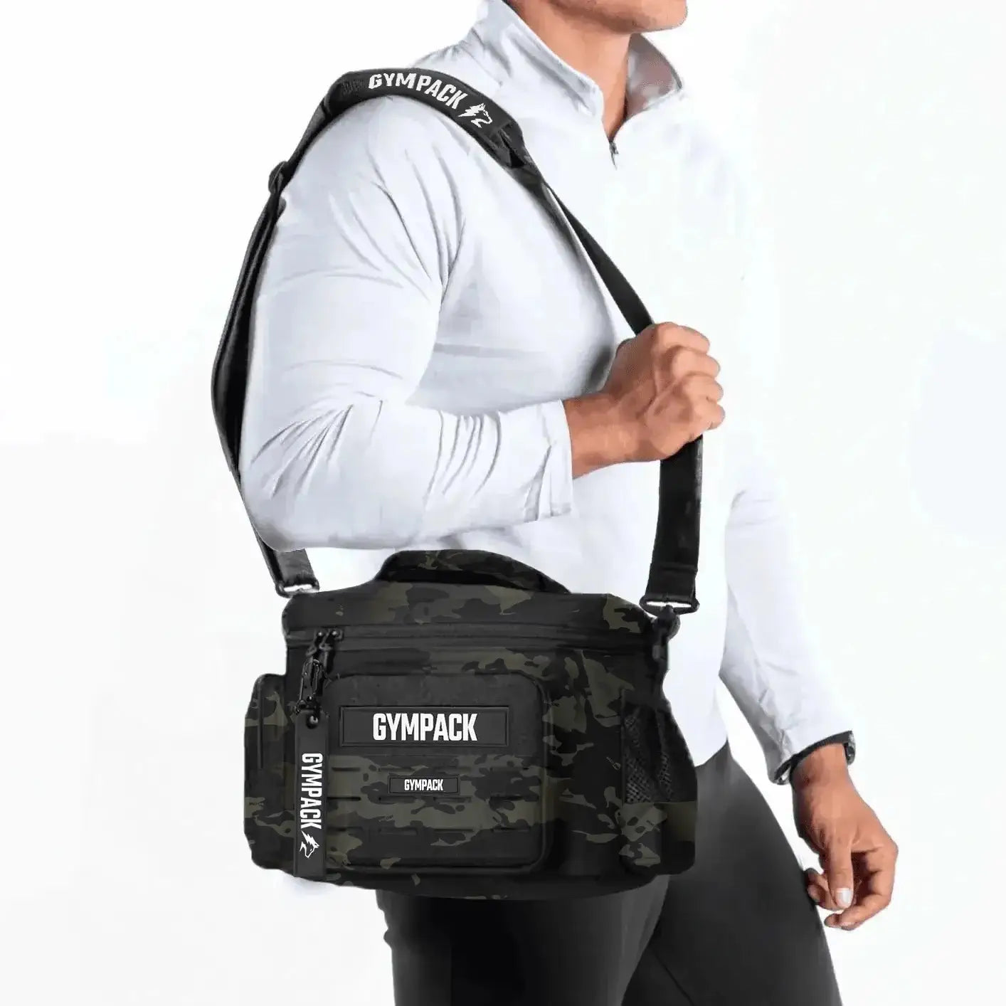 Bolsa Térmica Lonchera 13L Gympack Negra Camo