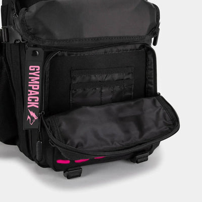 Gympack Pro 25L Negra y Rosa