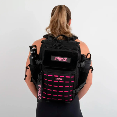 Gympack Pro 25L Negra y Rosa