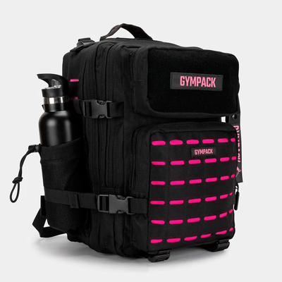Gympack Pro 25L Negra y Rosa