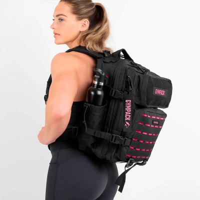Gympack Pro 25L Negra y Rosa