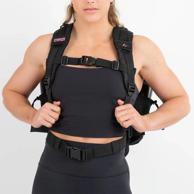 Gympack Pro 25L Negra y Rosa