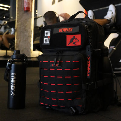 Gympack Pro 50L Negra y Roja